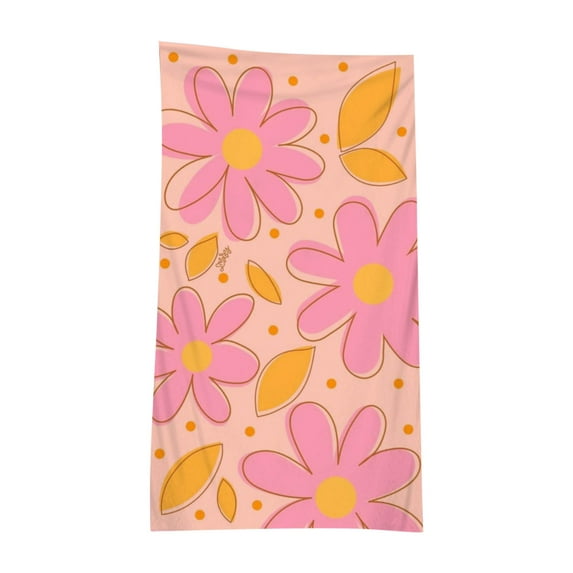 PHIGZNT Beach Towel for Kids Girls, Pink Cute Rainbow Beach Towel for Women Teens 30" x 60", Oversized Soft Microfiber Blanket, Quick Dry Sand Proof Thin Bath Towel Gifts for Travel Pool Picnic