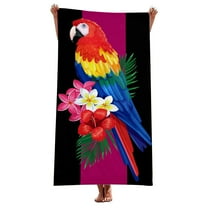 PHIGZNT Boho Flower Beach Towel, Pink Blue Green Summer Microfiber Bath Towel Gifts for Kids Girl, Sand Free Quick Dry Travel Towels for Women Men Adults Pool Sports Towel 30" X 60"