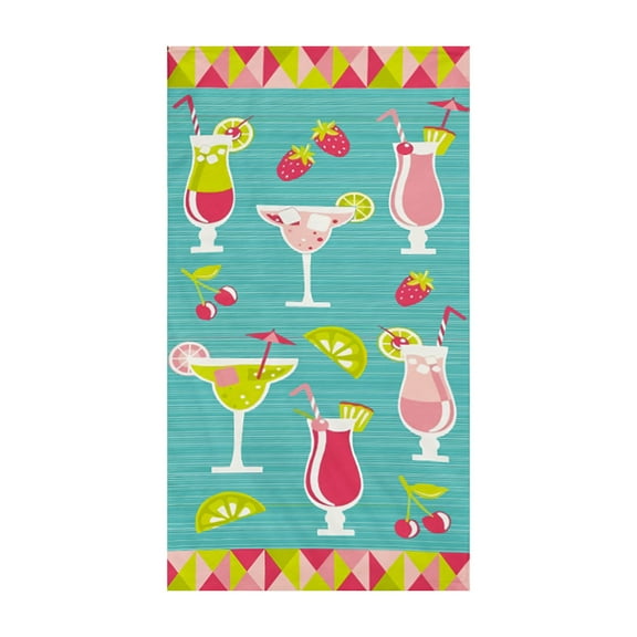 PHIGZNT Boho Flower Beach Towel, Pink Blue Green Summer Microfiber Bath Towel Gifts for Kids Girl, Sand Free Quick Dry Travel Towels for Women Men Adults Pool Sports Towel 30" X 60"