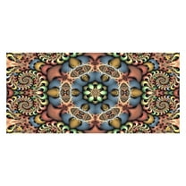 PHIGZNT Boho Flower Beach Towel, Pink Blue Green Summer Microfiber Bath Towel Gifts for Kids Girl, Sand Free Quick Dry Travel Towels for Women Men Adults Pool Sports Towel 30" X 60"