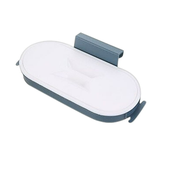 PHIGZNT Over the Cabinet Plastic Trash Bag Holder for Kitchen, Under Sink Trash Can, Grocery Bag Holder for Rv,Bathroom, Dorm Room, Office 8.6"X 4.9" Blue One Size