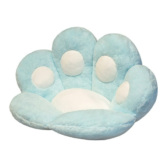 PHIGZNT Cat Paw Cushion Comfy Kawaii Chair Plush Cushions Shape Lazy Pillow for Gamer Chair 28"x 24" Cozy Floor Cute Seat Kawaii for Girl Worker Gift, Dining Room Bedroom Decorate White