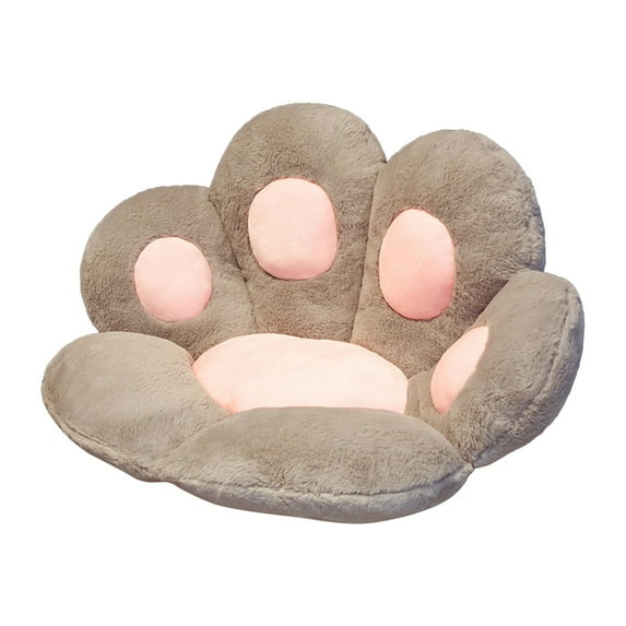 PHIGZNT Cat Paw Cushion Comfy Kawaii Chair Plush Cushions Shape Lazy Pillow for Gamer Chair 28"x 24" Cozy Floor Cute Seat Kawaii for Girl Worker Gift, Dining Room Bedroom Decorate White