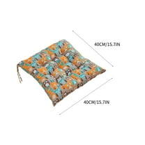 PHIGZNT Chair Cushions for Dining Chairs 2 Pack, 15.5" X 15.5" Kitchen Chair Cushions with Ties and Non-Slip Backing, Tufted Shredded Memory Foam Kitchen Chair Pads, Red