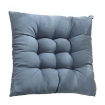 PHIGZNT Chair Cushions for Dining Chairs Set of 1, Indoor Kitchen Chair Cushions with Ties and Non Slip Backing, Tufted Shredded Memory Foam Kitchen Chair Pads, 15.5" x 15.5" x 4", Dark Grey