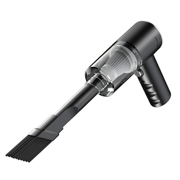PHIGZNT Handheld Car Vacuum Cleaner, 120W High Power Mini Handheld Vacuum, Rechargeable Portable Vacuum Cleaner with 2 in 1 Suction Nozzle for Home, Office and Car Cleaning Black