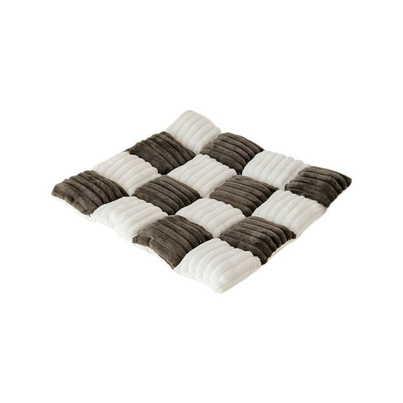 PHIGZNT Handmade Cotton Chair Pads Cushions Seat Pad with Ties 16''x16'' for Dinning Kitchen Living Room Chairs Office Chair Bench Thick Reversible Damask Design Square Shape (Pack of 1)