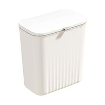 PHIGZNT Hanging Trash Can with Lid, 2.3 Gallon Kitchen Garbage Bin Food Waste Container Convenient Durable over Cabinet Door Rv Counter Camping Cupboard Under Sink Compost Bathroom Wall Mounted