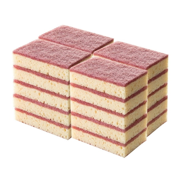 PHIGZNT Heavy Duty Scrub Sponges Kitchen 20pcs,Dual Side Cleaning Dish Sponges for Non-Coated Cookware,Pocelain Bakeware and More
