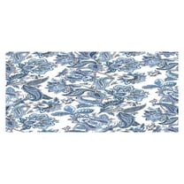 PHIGZNT Large Oversized Beach Towel - Velour Cotton Print 31 x 63 Inch Blue Red Striped Sand Free Pool Towel, Big Summer Mens Swim Cabana Towel