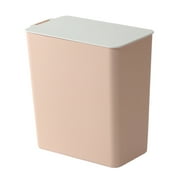 PHIGZNT Mini Trash Can - Black Square Small Garbage Can, 0.4 Gallons Perfect for Office, Bathroom, Kitchen Countertop Desk Organizer Storage Pink One Size