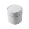 thumbnail image 1 of PHIGZNT Plastic Mini Trash Can with Lid - 2 Liter Pop up Wastebasket for Bathroom Vanity, Desktop, Tabletop or Coffee Table - Dispose of Cotton Rounds, Makeup Sponges, Tissues White One Size, 1 of 6