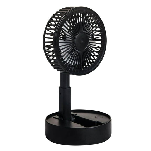 PHIGZNT Portable Fan, Rechargeable Battery Operated Desk Fan with 90 Foldable Ultra Quiet 3 Speeds Light, Portable Air Circulator Fan with Hook, Wall Fan for Bedroom, Bathroom, Office, Kitchen, Dorm