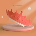 thumbnail image 1 of PHIGZNT Shower Cap Shield for Kids, Visor Hat for Eye and Ear Protection for 0-9 Years Old Children, Cute Crown Shape Makes the Baby Bath More Fun (Yellow), 1 of 8