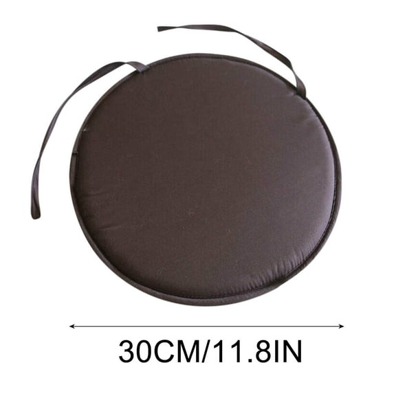 PHIGZNT Tufted Outdoor Bistro Chair Cushion, Waterproof Round Seat Cushion 15 inch, High UV Resistant Bistro Cushion for Patio Chair, (Black,1 Pcs)
