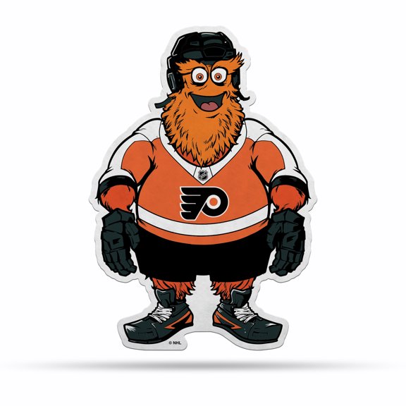 PHILADELPHIA FLYERS GRITTY MASCOT DESIGN SHAPE CUT PENNANT (CARDED)