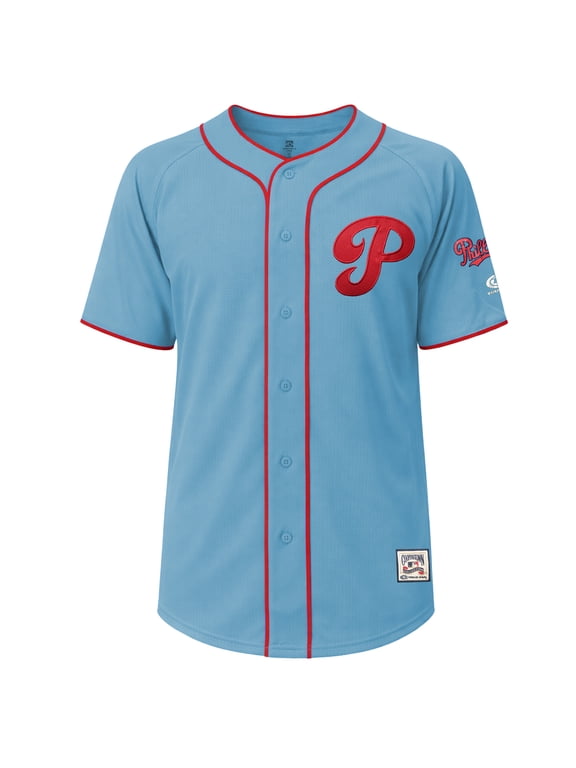 MLB Philadelphia Phillies Men's Alternate Color Cooperstown Full Button Jersey