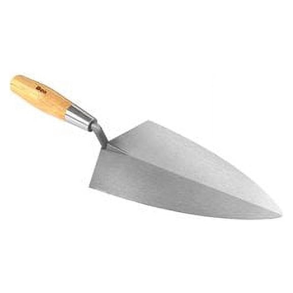 PHILADELPHIA PRO CARBON STEEL BRICK TROWEL - 11" WITH Wood HANDLE