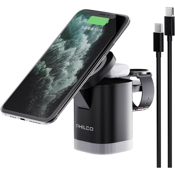 PHILCO wireless charger 3 in 1 for apple charging devices