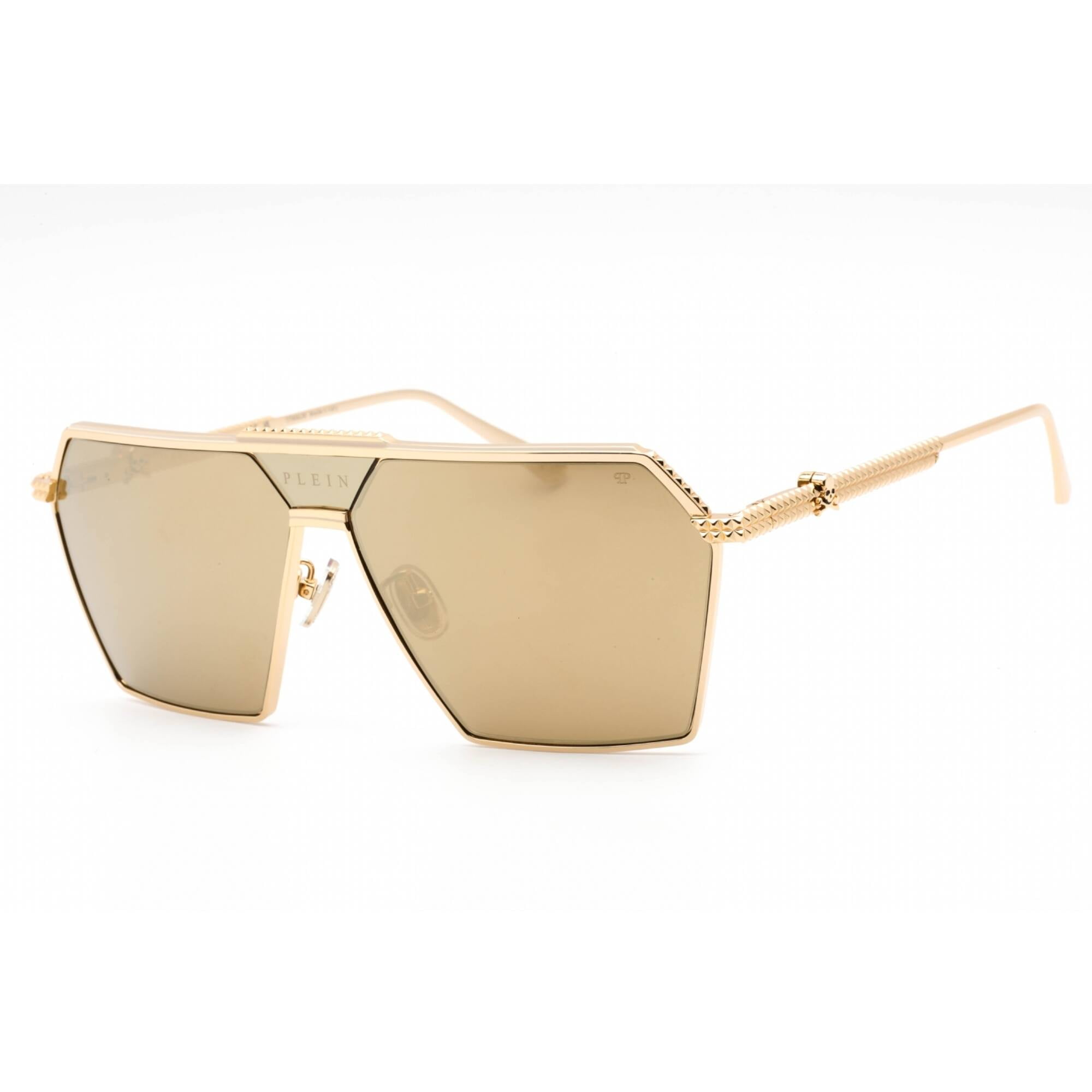 Philipp Plein SPP076V 400G Women's Yellow Gold Frame Sunglasses