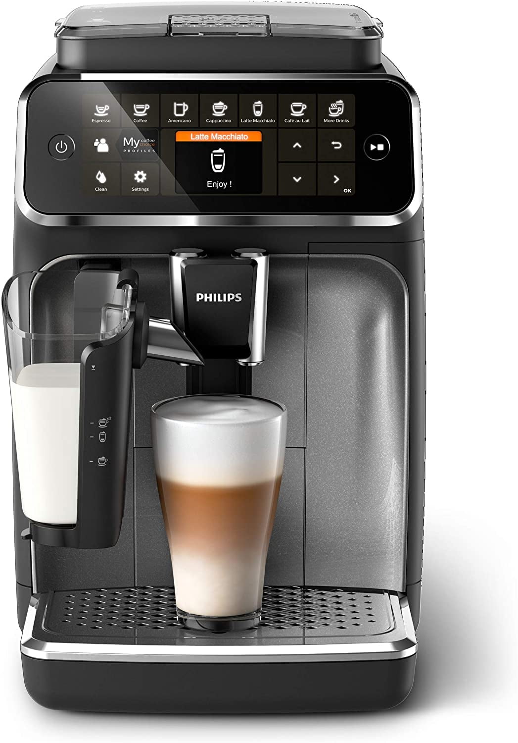 Philips 4300 Series Fully Automatic Espresso Machine with LatteGo Milk  Frother, 8 Coffee Varieties Black EP4347/94 - Best Buy
