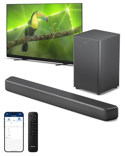 Philips Audio TAB7807/10 Soundbar 3.1 Wireless Subwoofer, Dolby Atos, Cineatic Sound, HDI