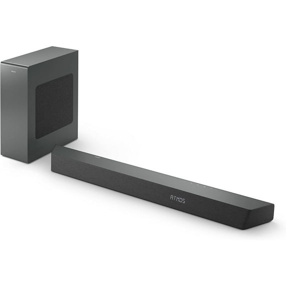 PHILIPS B8507B 3.1-Channel Soundbar with Wireless Subwoofer and Dolby Atmos - Black