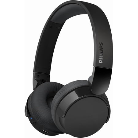 PHILIPS H3209 Wireless Headphones,On-Ear Bluetooth Headphones, Dynamic Bass, 25H Battery Life, Fast Charging, Bluetooth 5.3, Compact Design, Dark Black