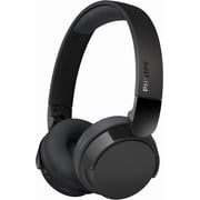 PHILIPS H3209 Wireless Headphones,On-Ear Bluetooth Headphones, Dynamic Bass, 25H Battery Life, Fast Charging, Bluetooth 5.3, Compact Design, Dark Black