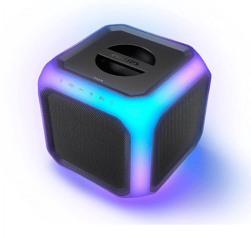 Bluetooth Message Cube Open Box PHILIPS X7207 Bluetooth Party Cube Speaker Black TAX7207/37 ...