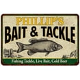 thumbnail image 1 of PHILLIP'S Bait & Tackle Sign 8 x 12 High Gloss Metal 208120016090, 1 of 1