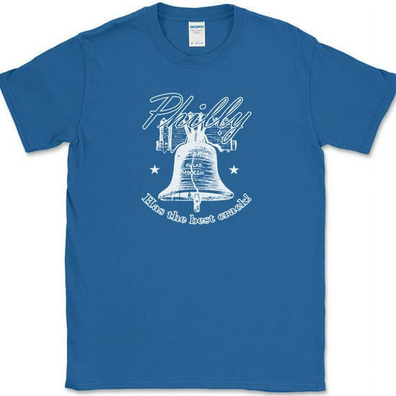 PHILLY HAS THE BEST CRACK T-Shirt Funny Humor Joke Novelty Tee on Gildan - Royal Blue, M