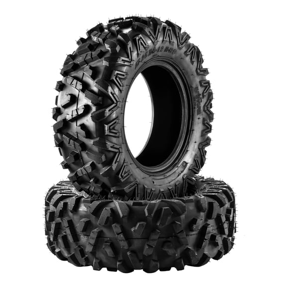 PHILTOP 25x8-12 ATV Tire 6PLY All Terrain Season Tire Off Road Mud Tire for ATV UTV, Go kart, Club Car, Tractor Lawn Mower, Golf Cart, Pattern# Z-199-1 2 Pack