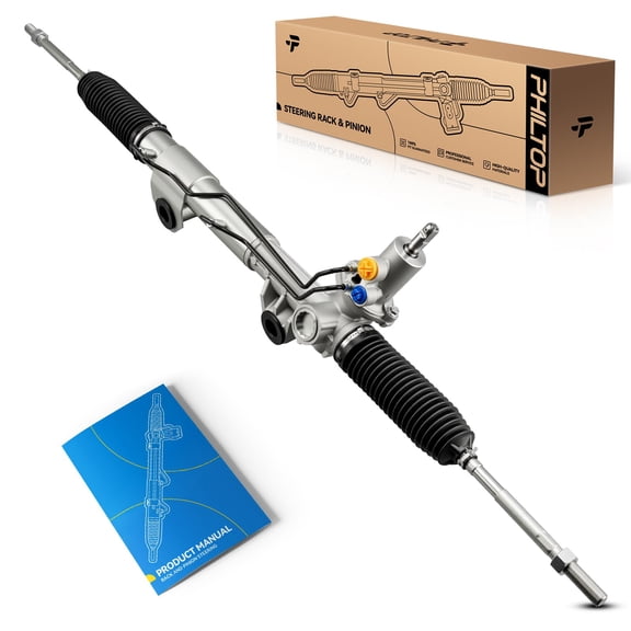 PHILTOP Hydraulic Power Steering Rack and Pinion Fit for 2003-2005 Ram 1500 5.7L 4WD, 2002-2003 Ram 1500 5.9L 4WD, 2002-2005 Ram 1500 3.7L 4.7L 4WD Replace 262140