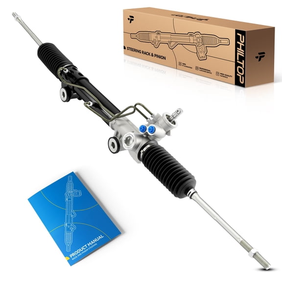 PHILTOP Hydraulic Power Steering Rack and Pinion for 1997-2004 Dakota RWD, 1999-2003 Durango RWD Replace# 97-338