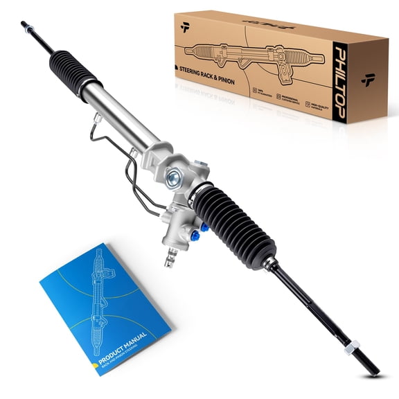 PHILTOP Power Steering Rack and Pinion Compatible with Toyota Corolla 1993 1.6L/1994-2002 All Models, Chevy Prizm 1993-2002 All Models, Hydraulic Rack and Pinion Replace 26-1963