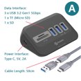 PHIXERO USB C Hub 3.2 Docking Station Hub Type C Splitter Adapter