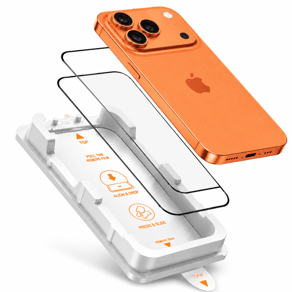 PHLARE 2 Pack ESD Anti-Static Tempered Glass Screen Protector for iPhone 17 Pro Max 6.9 Inch with Magic Box Installation Tray, 9H Shatter-Proof HD Clear, Anti-Fingerprint Bubble