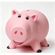 PHOCAS Unbreakable Piggy Bank - Cute Plastic Coin Bank , Compact Money Saving Jar for Girls & Boys, Perfect Birthday Christmas Gift for Toddlers