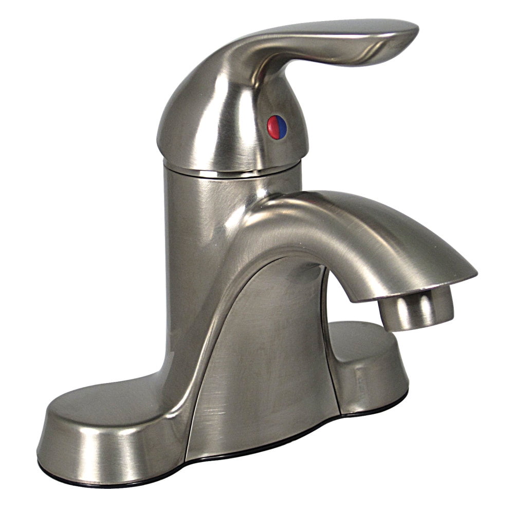 Brushed Nickel Single Lever High Arc Lavatory Faucet