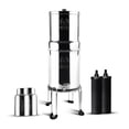 thumbnail image 1 of PHOENIX GRAVITY - 3.25 Gallons NSF Certified AISI 304 Stainless Steel Water Filter with 2 Carbon (Black) Filters, 2 POSTreat Steel Fluoride Removal Elements, Free Steel Stand & Water Spigot, 1 of 17