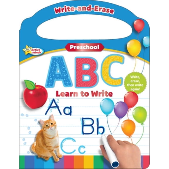 PHOENIX INTL: Active Minds Write-And-Erase Preschool ABC: Learn to Write (Board Book)