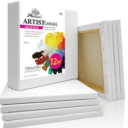 Stretched Canvas for Painting - Primed White Art Canvases 9 x 12 8pk, 9x12  - 8pk - Baker's