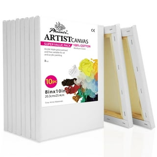 Pre Drawn Paint Canvas Kit for Painting for Adults, 8x10 Stretched Canvas  Outline Sip and Paint Party Supplies Acrylic Paint Set for Adult's  Christmas