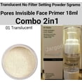 thumbnail image 1 of PHOERA No Filter Setting Powder Loose Face Translucent Foundation Makeup Puff 5gms + Phoera Primer 18ml Bottle Full Size Combo, 1 of 1