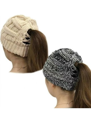 Toboggan with ponytail hole sales