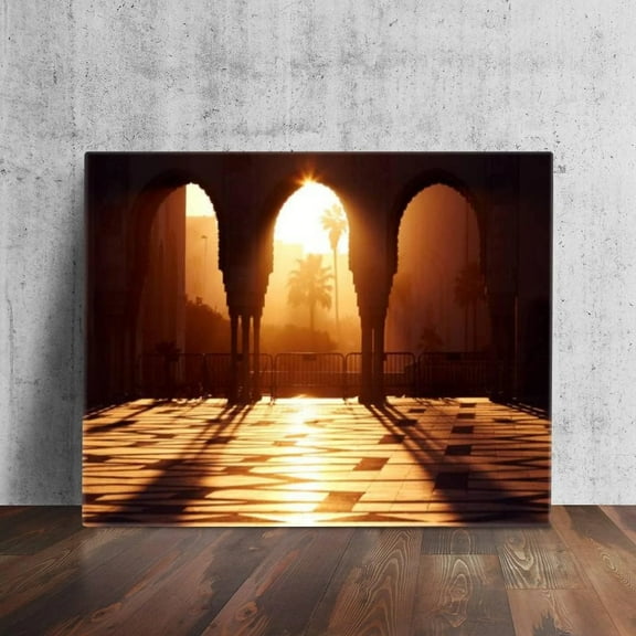 PHOMMODITIAS Wall Art Painting Pictures Morocco Beautiful Arches Framed Prints Poster on Canvas Artwork