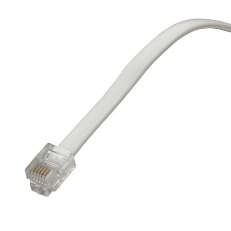 PHONE LINE CORD 12FT WHITE