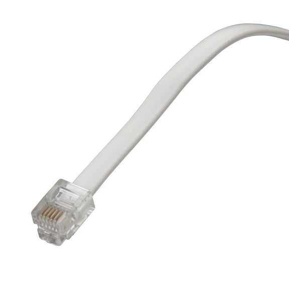 Zenith TL1012W Telephone Cord, White Sheath