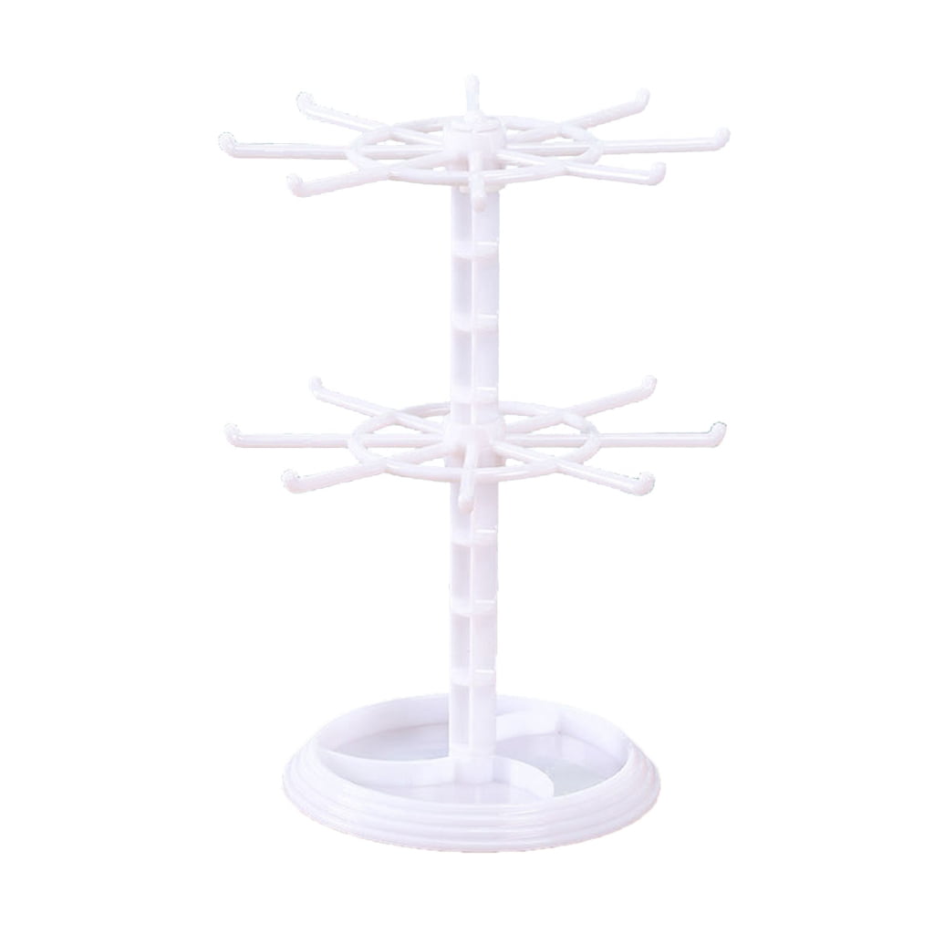 PHONIUSER Two Tier Counter Top Spinner Display Stand Jewelry Rotating ...